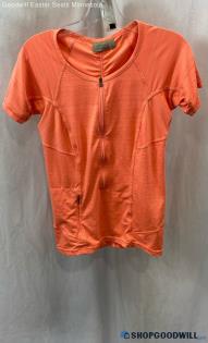 Athleta Women's Orange Tight Fit Shirt SZ S