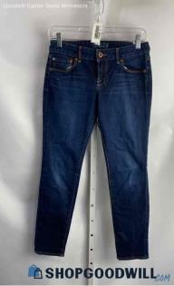 Lucky Brand Women's Dark Blue Slim Straight Jeans - Sz 0