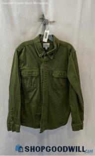 Lucky Brand Men's Olive Long Sleeve Button Down Flannel - Sz L