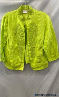 Chico's Women's Electric Green Cardigan - Sz 8