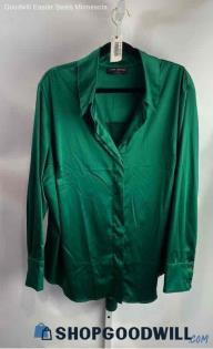 Lane Bryant Women's Classic Green LS Poly/Spandex shirt - Sz 24