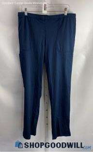 Carhartt Women's Navy Pull on Slim Scrub Pant - Sz L