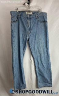 Levi's Men's Blue Light Washed 505 Regular Fit Straight Jeans - Sz 40x30