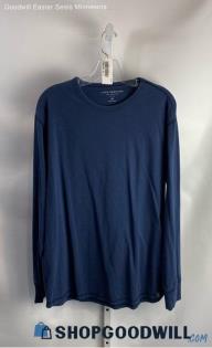 Lucky Brand Men's Dusty Blue Lightweight Crewneck Long Sleeve Shirt - Sz XL