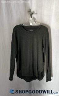 Athleta Women's Graphite Gray Lightweight Long Sleeve Shirt - Sz M