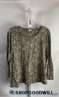 Lucky Brand Women's Sage Green Lightweight Blouse - Sz 1X