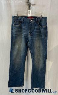 Lucky Brand Men's Blue Acid Washed Relaxed Straight Jeans - Sz 33x30