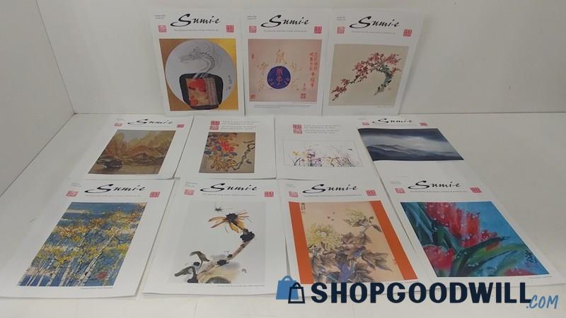 11PC Sumi-E Art Gallery Volumes Asian Art 