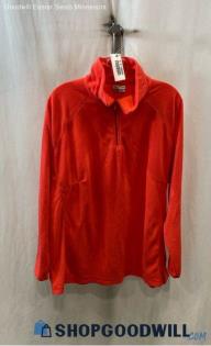 Columbia Women's Scarlet Red Lightweight Full Zip Fleece Sweater - Sz 2X