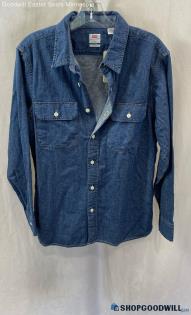 NWT Levi's Men's Blue Denim Long Sleeve Button Down - Sz S