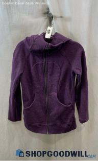 Lululemon Women's Purple Full Zip Sweater - Sz 4