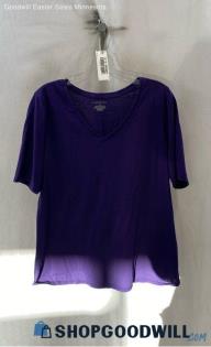 Lane Bryant Women's Purple V Neck T-Shirt - Sz 14/16