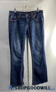 Miss Me Women's Dark Blue Washed Bootcut Jeans - Sz 32