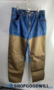 Columbia Men's Blue/Brown Heavy Duty Outdoor Jean - Sz 38