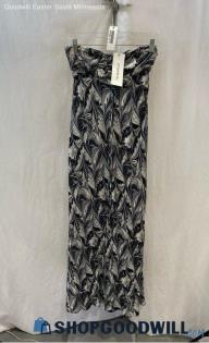 NWT Michael Kors Women's Black/White Pattern Maxi Skirt - Sz 2