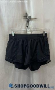 Lululemon Women's Black Built-In Liner Active Shorts - Sz 10