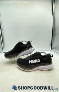 Hoka Women's Bondi 8 Wide Black Mesh Running Shoes Sz 8.5