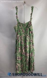 Torrid Women's Green Floral Sundress - Sz 2