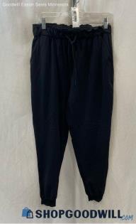 Lululemon Women's Black Ruffle Trim Performance Jogger - Sz 8