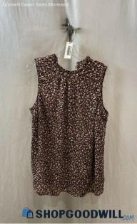 Torrid Women's Mauve/Black Patterned Top - Sz 1