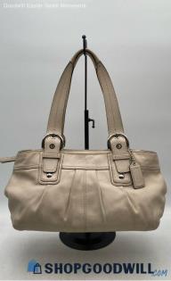 Coach Soho Vanilla Leather Shoulder Bag/Tote Handbag/Purse