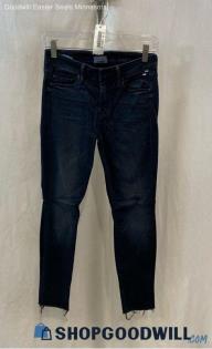 Mother Women's Black Ankle Skinny Jeans - Sz 25