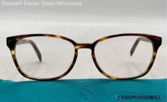 Warby Parker Clemens Striped Sassafras Acetate Rectangle Prescription Eyeglasses