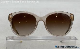 Authentic Burberry Tan/Black Pink Tinted Acetate Rounded Cat Eye Sunglasses