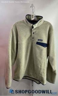 Patagonia Men's Beige Fleece Sweater - Sz L