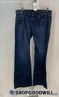 7 For All Mankind Women's Dark Blue Bootcut Jean - Sz 30