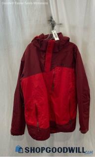 Columbia Men's Burgundy/Red Interchangeable Insulated Tech Jacket - Sz XL