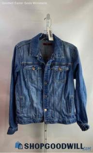 7 For All Mankind Women's Blue Wash Denim Jacket - Sz M