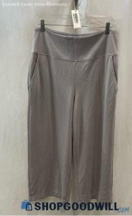 Athleta Women's Slate Gray Pull on Tech Wide Leg Pant - Sz LT