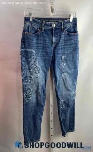 Chico's Women's Blue Wash Straight Leg Jean - Sz 2