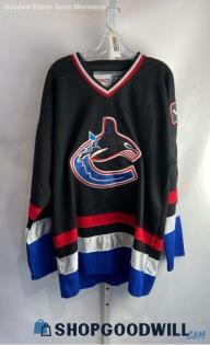 NHL Men's Black Vancouver Canucks #1 Mclean VTG Hockey Jersey - Sz 54