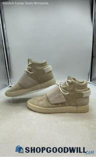 Adidas Men's Tubular Invader Strap Ivory Suede Sneakers Sz 9