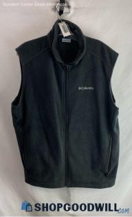 Columbia Men's Graphite Gray Fleece Full Zip Vest - Sz L