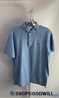 Lacoste Men's Light Blue Polo Shirt - Sz S