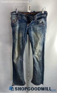 Rock Revival Men's Weathered Blue Slim Straight Leg Jean - Sz 29