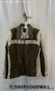 The North Face Women's Brown/Beige Windbreaker Jacket - Sz L