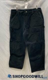 Carhartt Men's Black Dungaree Fit Loose Carpenter Jeans - Sz 36x30