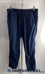 Lululemon Women's Navy Blue Pull On Ruched Tech Jogger - Sz 10