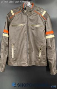 SR Soundrock Men's Brown "Leather" jacket - Sz XL