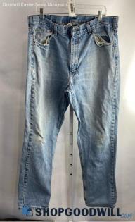 Carhartt Men's Light Blue Straight Jean - Sz 38