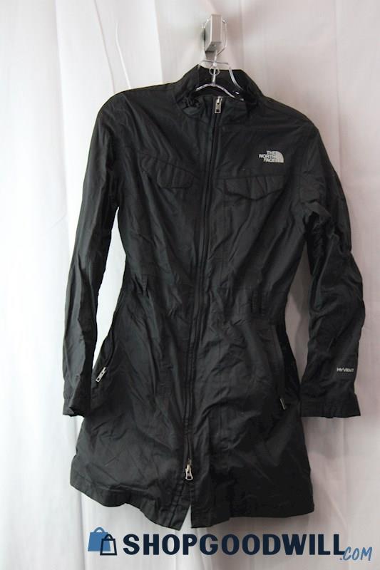 The North Face Women's Black Full Zip Windbreaker Jacket SZ S/P