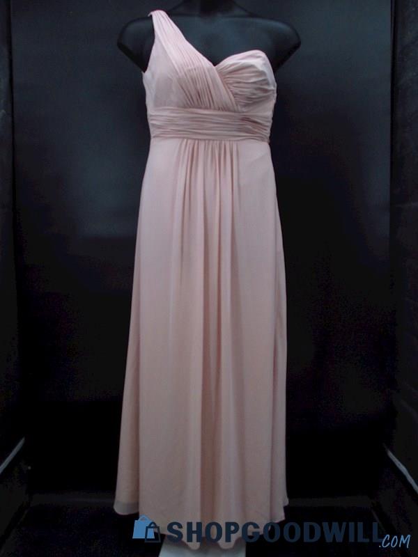 Andrew Adela Women's Blush Pink One Shoulder Sweetheart Formal Dress Size 8