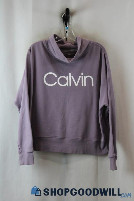 Calvin Klein Women's Purple Mock Neck Sweater sz M