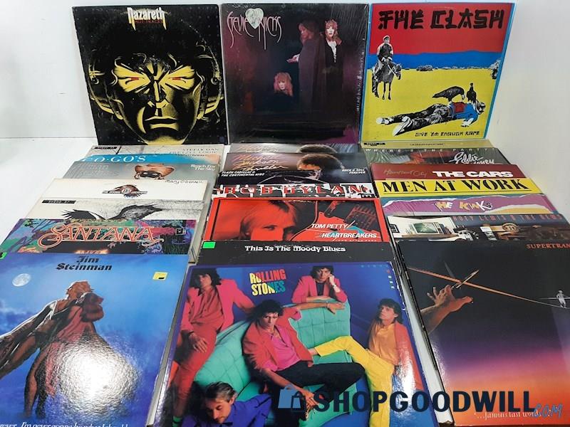 24 Rock LPs All Like New Nazareth Stevie Nicks The Clash The Go Go's Supertramp+