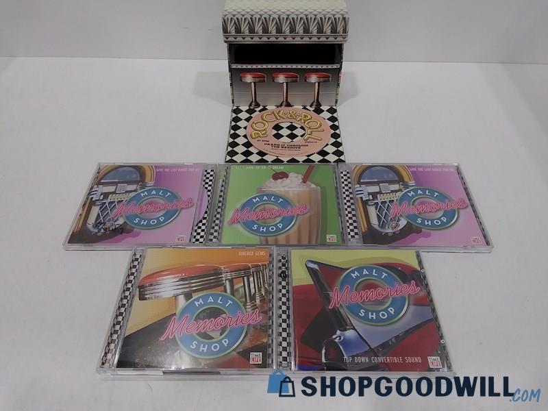 Life Time Malt Shop Memories 5 Disc CD Music Set