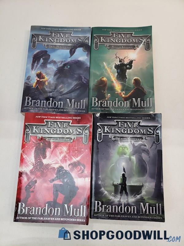 Five Kingdoms Sci-Fi Fantasy Series Books 1-4 By Brandon Mull Softcover 
